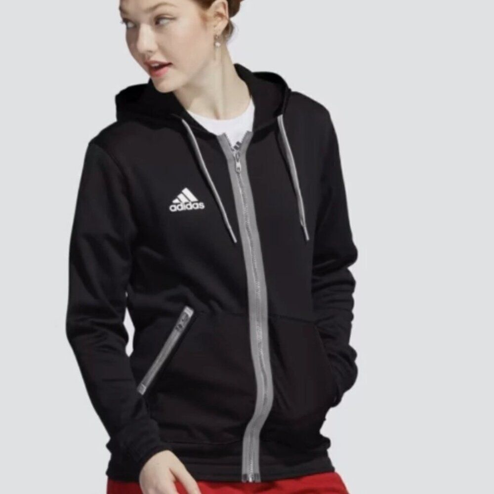 NWOT Adidas Women's Team Issue Full-Zip Hoodie in Black in Size XS